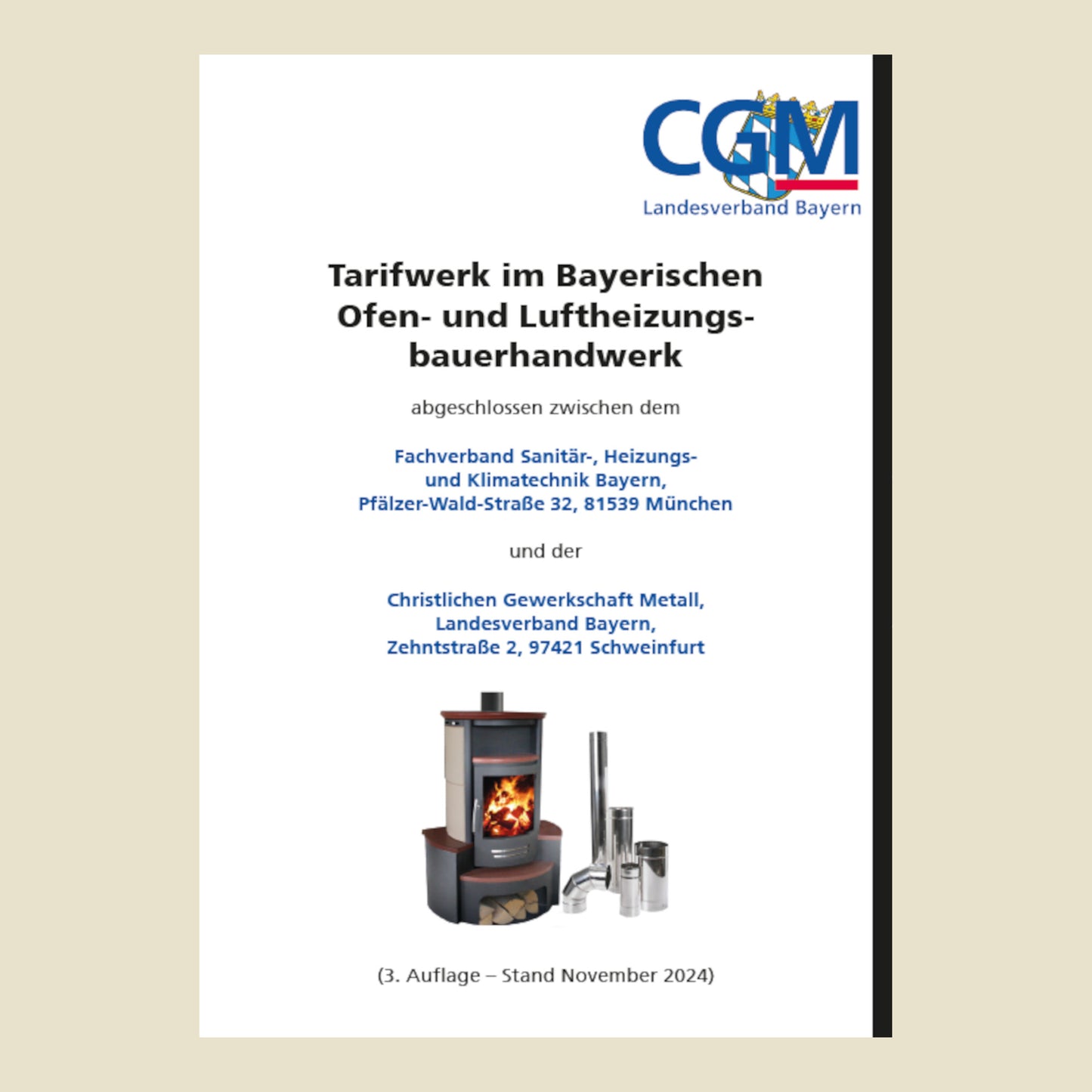 Tarifbroschüre Ofen- und Luftheizungsbauerhandwerk Bayern