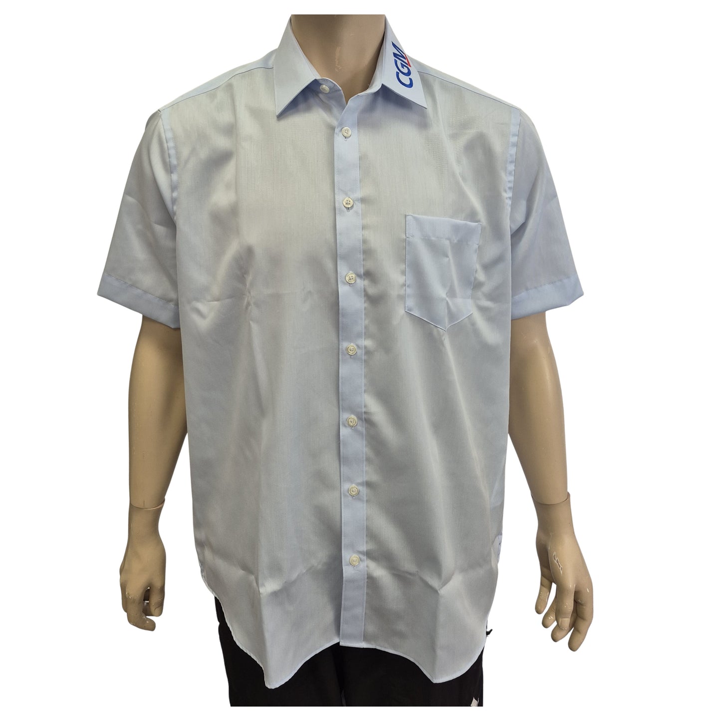 Herrenhemd, hellblau, kurzarm, Modell 2025